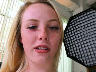 Throating POV babe sucking BFs cock